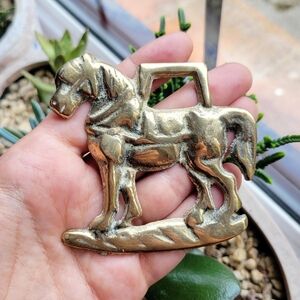 Vintage Horse Brass Harness Bottle Opener and Wall Hanging
